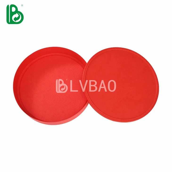 Red Circular Pulp Packing Box